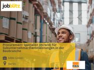 Procurement Specialist (m/w/d) für Subunternehmerdienstleistungen in der Baubranche - Berlin