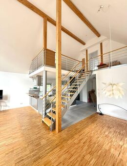 Ein Traumhaus in Mahlow bei Berlin – 172 m² Wohnkunst mit Fußbodenheizung, Galerie, 6 m Raumhöhe, 3 Terrassen & großem Garten - Blankenfelde-Mahlow