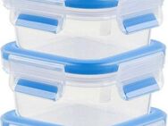 Emsa Frischhaltedose Clip & Close, Kunststoff, (Set, 8-tlg., 4 Frischhaltedose mit Deckel), dicht, hygienisch, unbedenklich, spülmaschinengeeignet