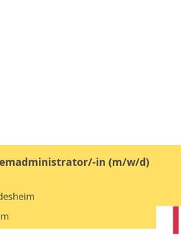 Senior-Systemadministrator/-in (m/w/d) - Hildesheim