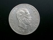 5 Lire Italien 1874,Emanuel II.900er Silber,Lot 845 - Reinheim