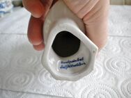 Delft-Porzellan/Keramik-Ente,Weiß,Blau,Alt,handbemalt,ca. 16 cm hoch - Linnich