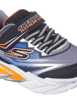 Skechers FLEX-GLOW ULTRA LIGHTS Lauflernschuh, Blink,-Klettschuh zum Schlüpfen, Neon, Größenschablone zum Download