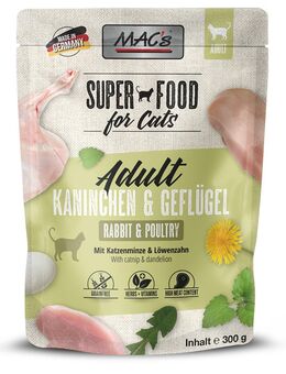 MAC´s Cat Pouch 6 x 300 g - Kaninchen & Geflügel