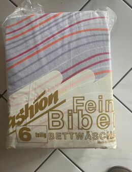 Originalverpackte Bettwäsche 6-teilig Biber - Goldbach (Bayern)
