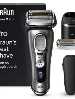 Braun Elektrorasierer Series 9 Pro 9465cc, 5-Stufen-Reinigungs- und Ladestation, Wet&Dry, ProLift Trimmer