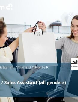 Verkäufer / Sales Assistant (all genders) - Goslar