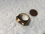 Camilla Lucia Damen Ring Vergoldet mit Steinen 1,7cm Innendurchmesser - Fulda