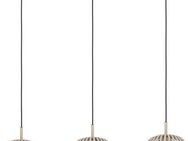 EGLO Pendelleuchte Hängeleuchte ROMAZZINA, exkl. E27, Stahl in sandfarben, Pendellampe, ohne Leuchtmittel, Esszimmerlampe, 90x20x110cm, 3-flammig, modern, minimalistisch