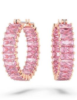 Swarovski Paar Creolen Matrix, mit Swarovski® Kristall