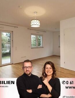 ERDGESCHOSSWOHNUNG mit TERRASSE - 2 Zimmer, 57 m², EBK, TG-Stellplatz - Harxheim