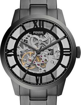 Fossil Automatikuhr TOWNSMAN ME3268, Armbanduhr, Herrenuhr, Mechanische Uhr, Edelstahlarmband, analog