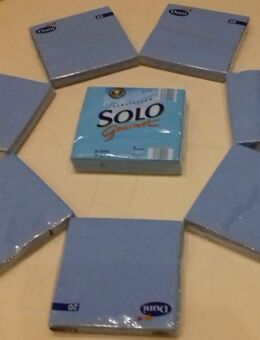 Servietten der Marke Duni in hellblau, 3-lagig, 33 x 33 cm - Hamburg