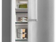 exquisit Gefrierschrank GS380-NF-H-050E inoxlook, 185,5 cm hoch, 71 cm breit, Türanschlag wechselbar