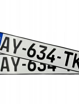 Autokennzeichen KFZ Kennzeichen für Sammler oder Showzwecke original geprägt Frankreich Set 5673 - Wuppertal