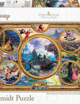Schmidt Spiele Puzzle Disney, Collage, 2000 Puzzleteile, Made in Germany