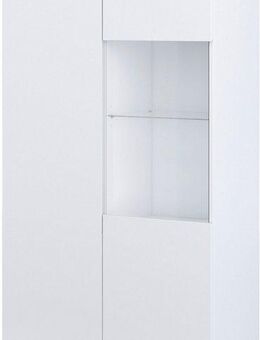 INOSIGN Vitrine Modo, Breite 80 cm, moderner griffloser Vitrineschrank Vitrine mit viel Stauraum, Einlegeböden verstellbar, Glastür