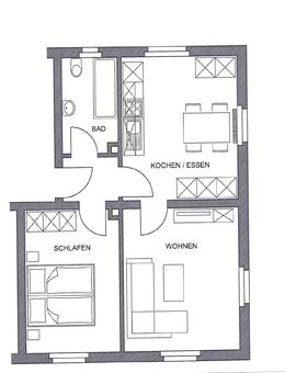 Schöne Zwei-Zimmer-Wohnung im Stadtteil Hammerweg in Weiden - Weiden (Oberpfalz)