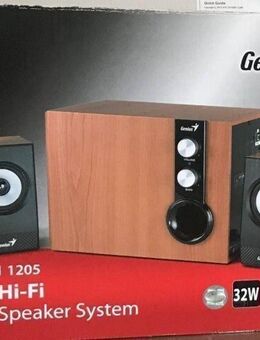 Holzsubwoofer Genius Model: Genius SW-HF2.1 1205, 2.1ch HiFi Wood Speaker System TV HIFI PC Video Audio - Dübendorf