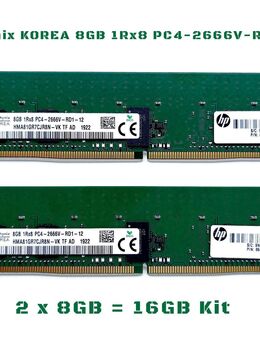 2x 8GB (16GB) Arbeitsspeicher SK Hynix 1Rx8 PC4-2666V-RD1-12 /Kit - Hamburg Hamburg-Nord
