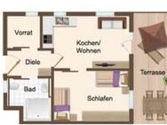 Freundliche 2,5-Zimmer Wohnung mit Einbauküche - Lottstetten