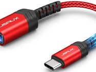 OTG Adapter JSAUX -  USB 3.0 Buchse USB 3.0 Typ A - USB 3.1 Typ C Stecker, mit einer Datenübertragung von bis zu 500MB/s, 15cm langer Adapter - Fürth