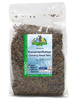 Hugro Kanarienfutter ohne Rübsen - Sparpaket: 2 x 700 g