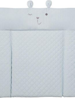 roba® Wickelauflage Style, Soft, sky, mit aufgesticktem Gesicht