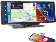 PODOFO 10,26" IPS-Touchscreen Digitaler Medienempfänger Wireless Carplay/Auto Navigationsgerät (weltweit, Bluetooth/Airplay/Spiegelverbindung/SD/TF)