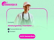 Abteilungsleiter / Teamleiter Bäckerei / Bäcker / Konditor (m/w/d) - Sinsheim