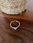 Ring *Bijou Brigitte* Silberfarben •ungetragen• Steine „Modeschmuck in 21629