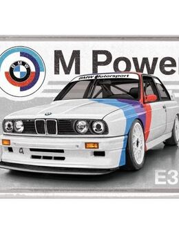 Schöne BMW Blechpostkarte Motorsport M Power E30 - München