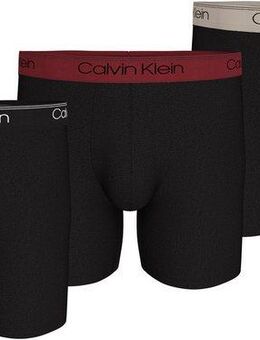 Calvin Klein Underwear Boxer BOXER BRIEF 3PK (Packung, 3er-Pack) mit längerem Bein & Logo-Elastikbund