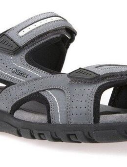Geox UOMO SANDAL STRADA Sandale, Sommerschuh, Klettschuh, Outdoorsandale, im Trekking-Look