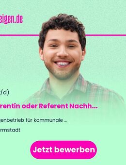 Referentin oder Referent Nachhaltigkeit und Umweltmanagement (w/m/d) - Darmstadt