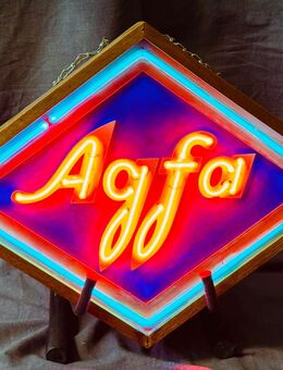 Antike Agfa Neon Leuchtreklame Neonreklame Reklameschild - Köln