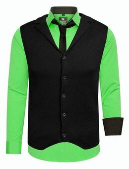 Rusty Neal Langarmhemd bestehend aus Hemd, Weste und Krawatte