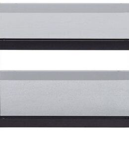 ACTONA GROUP Couchtisch (1-St), tischplatte aus gehärtetem Rauchglas.Oval, 1 Ablage, B: 95 cm