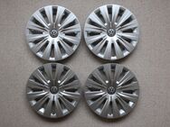 4 X Radzierblenden Radkappen 16 Zoll silber schwarz VW Golf - Niddatal