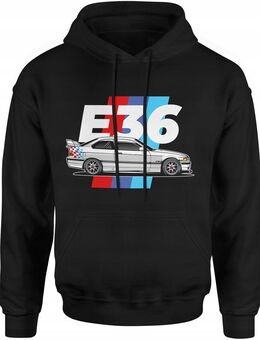 BMW E36 Herren Vintage Hoodie mit M Power M Paket Aufdruck – Perfekt für Motorsport-Fans - Ingolstadt