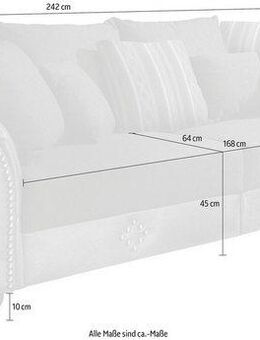 Home affaire Big-Sofa King George Mega Sofa, viel Platz, Federkern