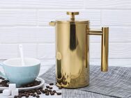 ECHTWERK French Press Kanne ., 0,8l Kaffeekanne, Kaffeebereiter mit Pressfilter, doppelwandiger Edelstahl, isoliert