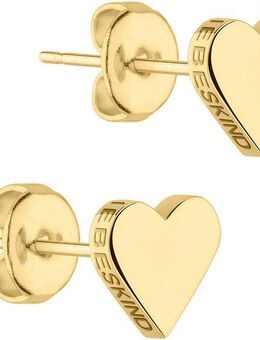 Liebeskind Berlin Paar Ohrstecker Schmuck Geschenk Edelstahl Ohrringe Herz, LJ-0500-E-08, LJ-0501-E-08
