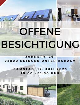 Neubau-DHH in ruhiger Lage mit 2 KFZ-Stellplätzen und eigenem Grundstück! - Eningen (Achalm)