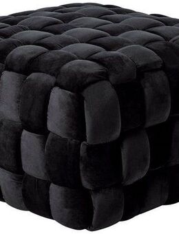 Jahnke Hocker WEB ART M, Hocker, Couchtisch, Beistelltisch gepolstert in edler Flechtoptik