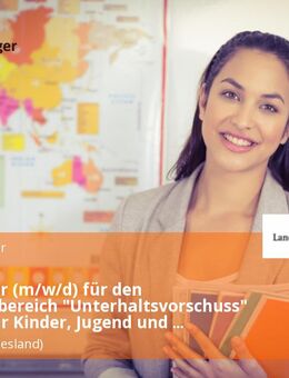 Teamleiter (m/w/d) für den Aufgabenbereich "Unterhaltsvorschuss" im Amt für Kinder, Jugend und Familie - Leer (Ostfriesland)