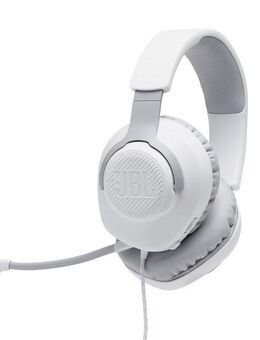 JBL Quantum 100 On-Ear-Kopfhörer (Mikrofon abnehmbar, kabelgebunden, JBL QuantumSOUND Signature)