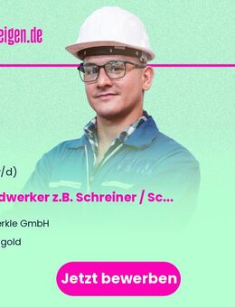 Handwerker z.B. Schreiner / Schlosser / Fensterbauer / Rollladen & Sonnenschutzmechatroniker (m/w/d) - Nagold