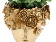 Kare Design Dekovase Deko Vase Flowercrown Gold 20cm