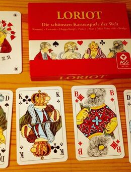 Kartenspiel mit Design von Loriot Kanasta Romme Karrikatur Comic Zeichnung Illustration Kunst Spielkarten - Koblenz